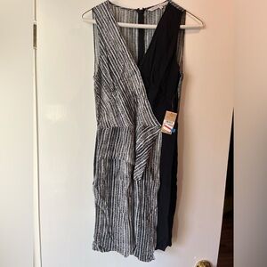 NWT 🏷️ Rachel Roy Black and White Striped Dress Size 2